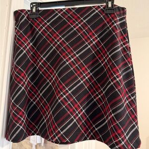 Free People Plaid Women's Skirt - Red and Black
